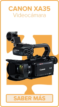 Canon XA35.: Videocámara. Se trata de una videocámara profesional con la que grabar hasta ocho horas de vídeo en máxima calidad.