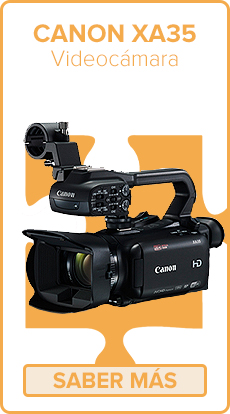Canon XA35.: Videocámara. Se trata de una videocámara profesional con la que grabar hasta ocho horas de vídeo en máxima calidad.
