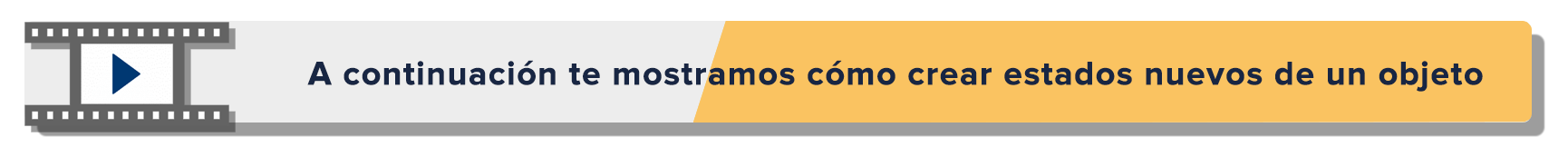 Banner estados de un objeto