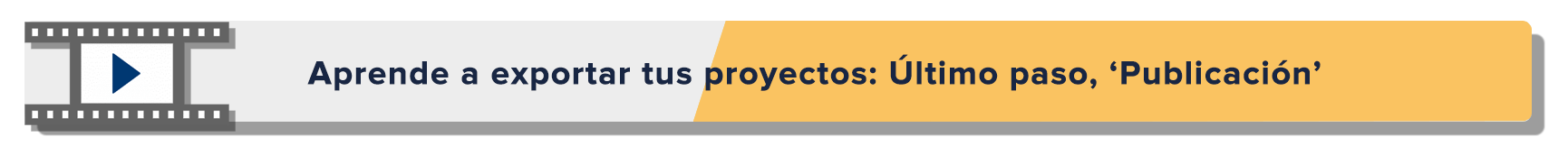 Banner publicación de un proyecto