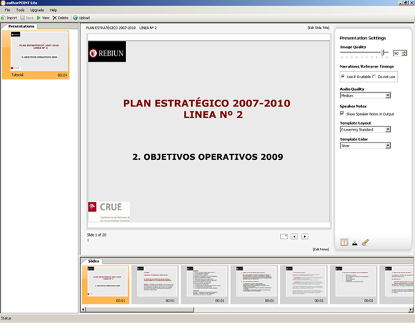 Presentación Powerpoint convertida a Flash