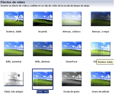 Efectos de vídeo