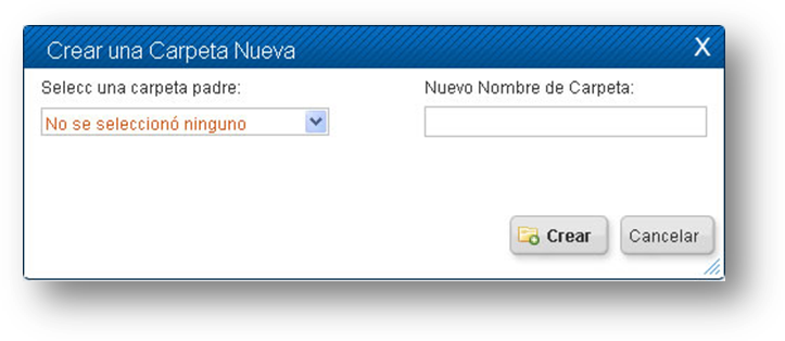 Crear subcarpeta