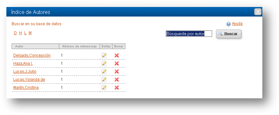 Búsqueda por autores