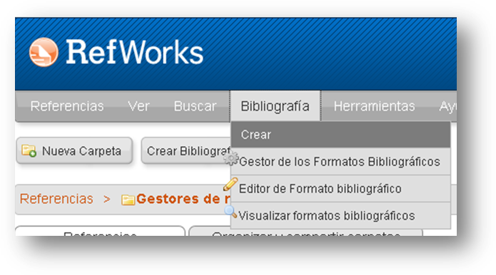 Crear bibliografía