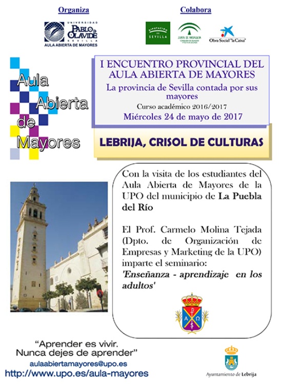 Los estudiantes de La Puebla del Rio participan en el I Encuentro Provincial del Aula Abierta de Mayores