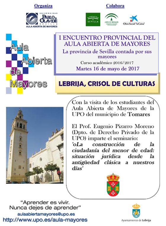 Los estudiantes de Tomares participan en el I Encuentro Provincial del Aula Abierta de Mayores