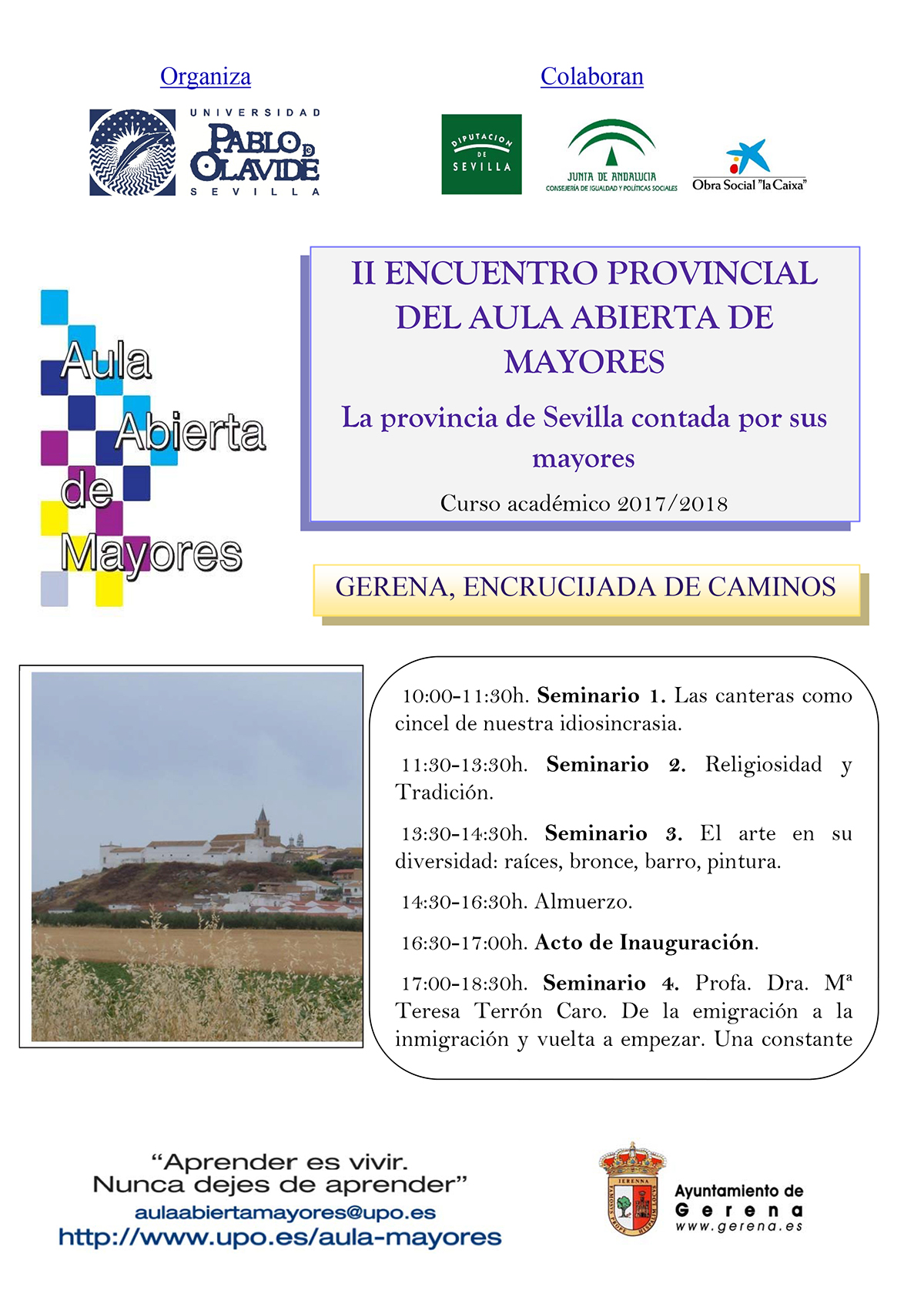II Encuentro Provincial del Aula Abierta de Mayores de la UPO
