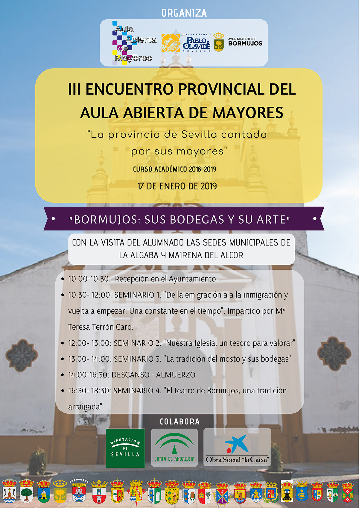 La Algaba y Mairena del Alcor visitarán Bormujos para participar en el III Encuentro Provincial