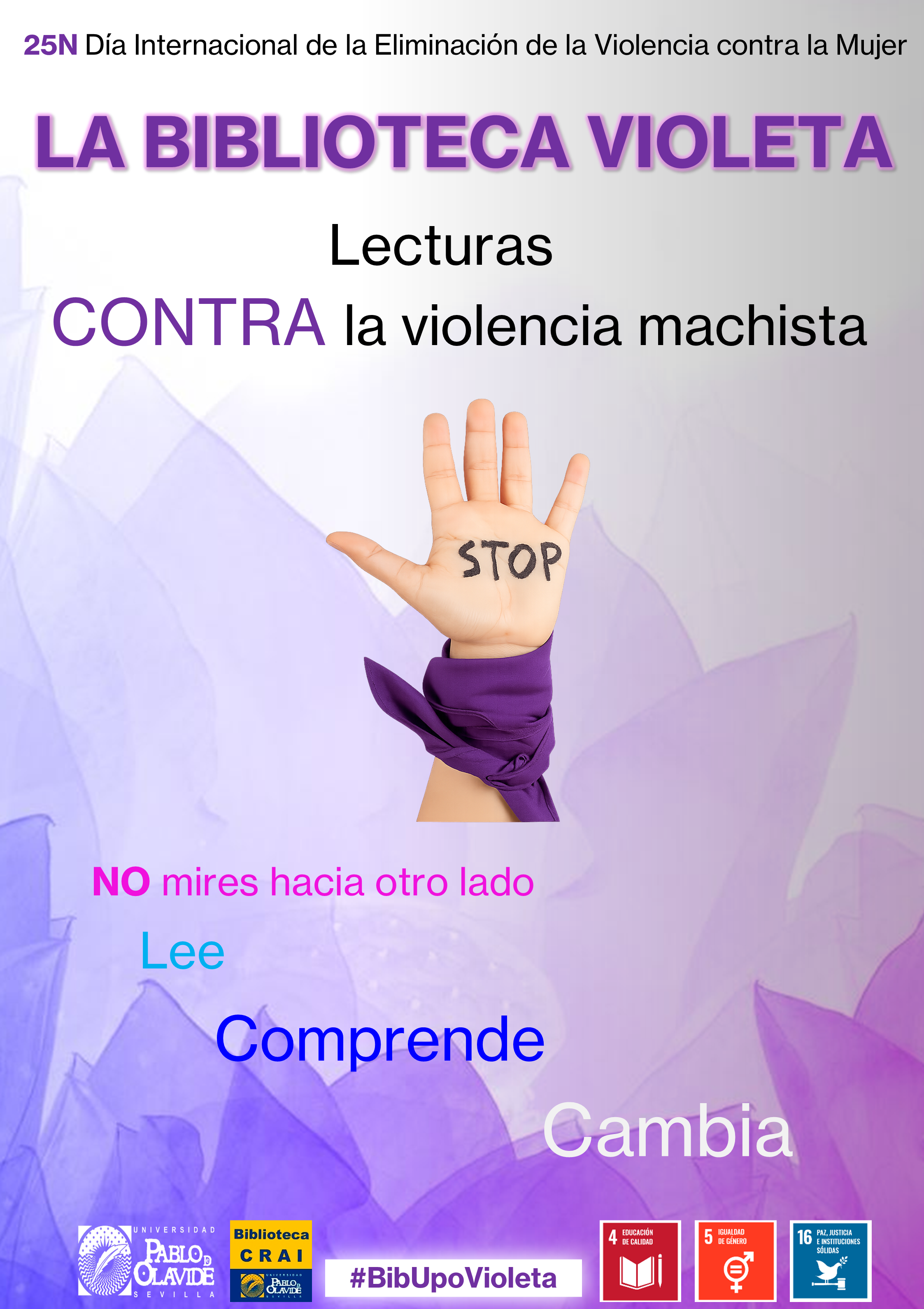 25N-Biblioteca Violeta_cartel