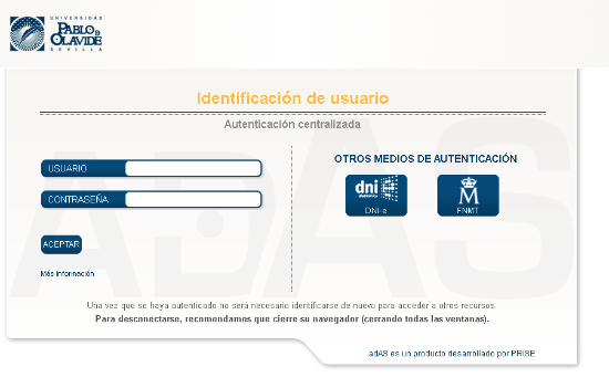 Acceso LDAP UPO