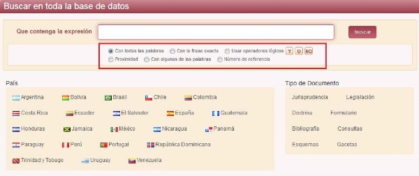 Búsqueda general Latam