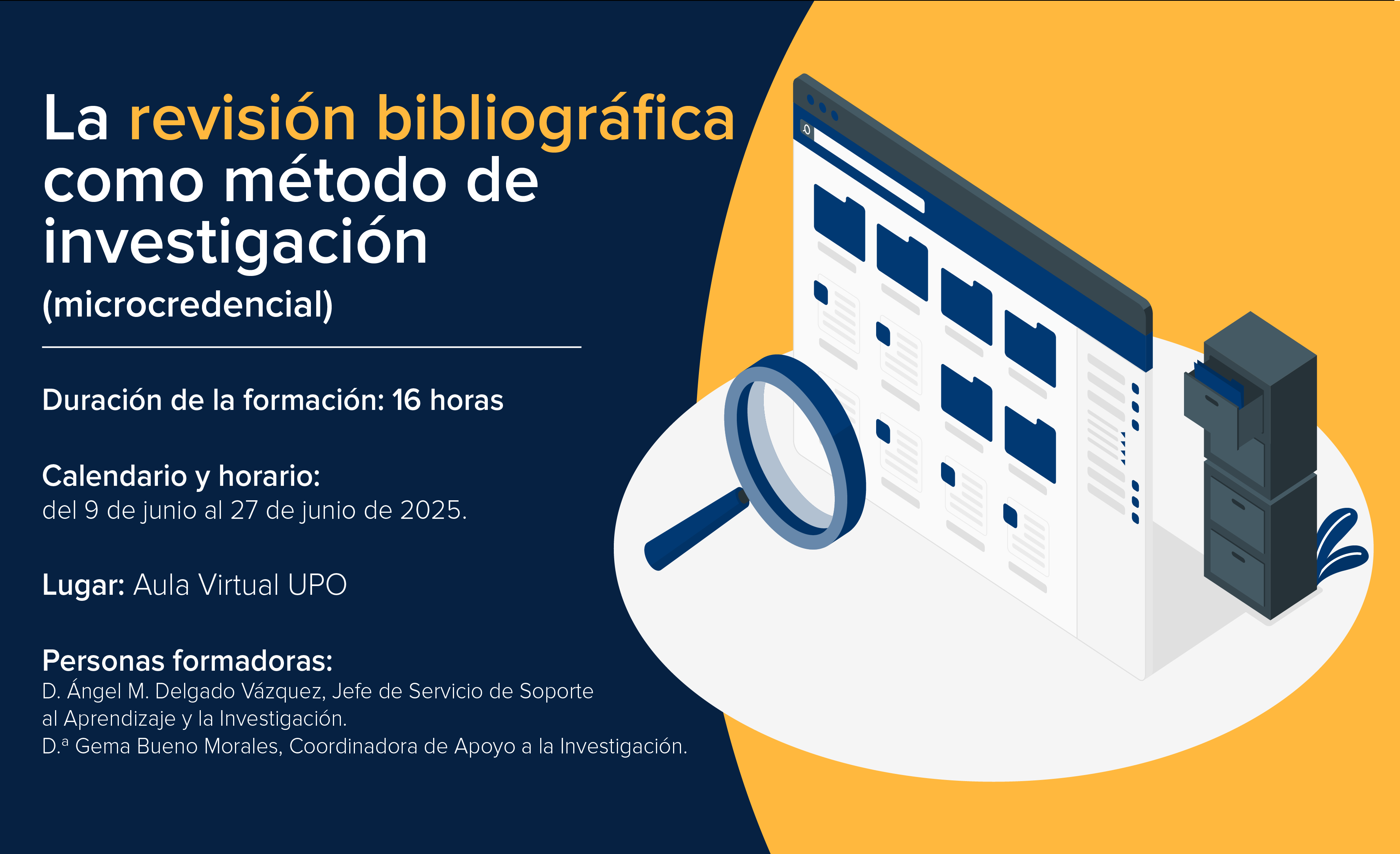 Curso "Revisión bibliográfica como metodo de investigación"
