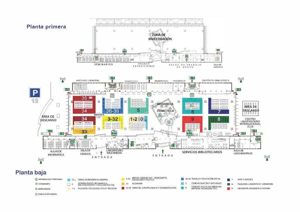 Plano de la Biblioteca/CRAI
