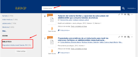 Recuperar RIO en Eureka