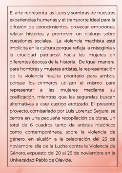 La violencia de género en el arte Memoria y denuncia (7) La violencia de género en el arte Memoria y denuncia (7)