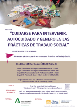 cartel Cuidarse para intervenir