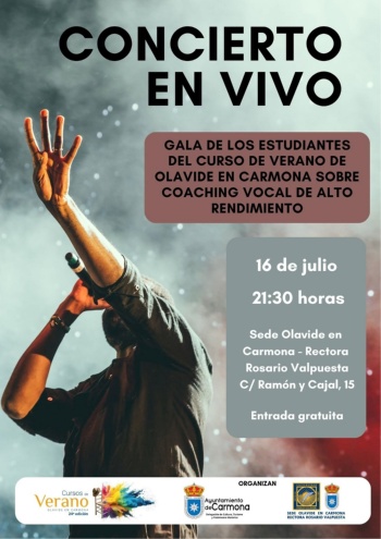 Concierto curso canto 2026 Concierto curso canto 2026