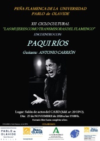Cartel PAQUI RÍOS