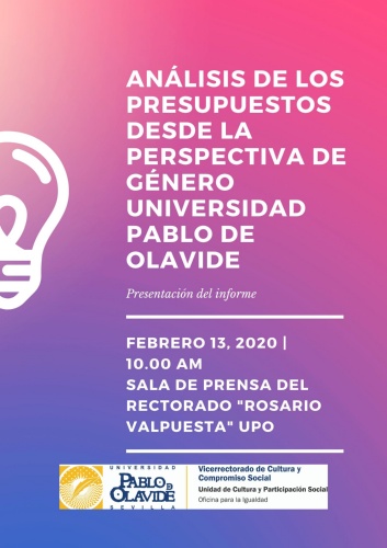 PRESUPUESTOS CON ENFOQUE DE GÉNERO EN LA UPO Rev