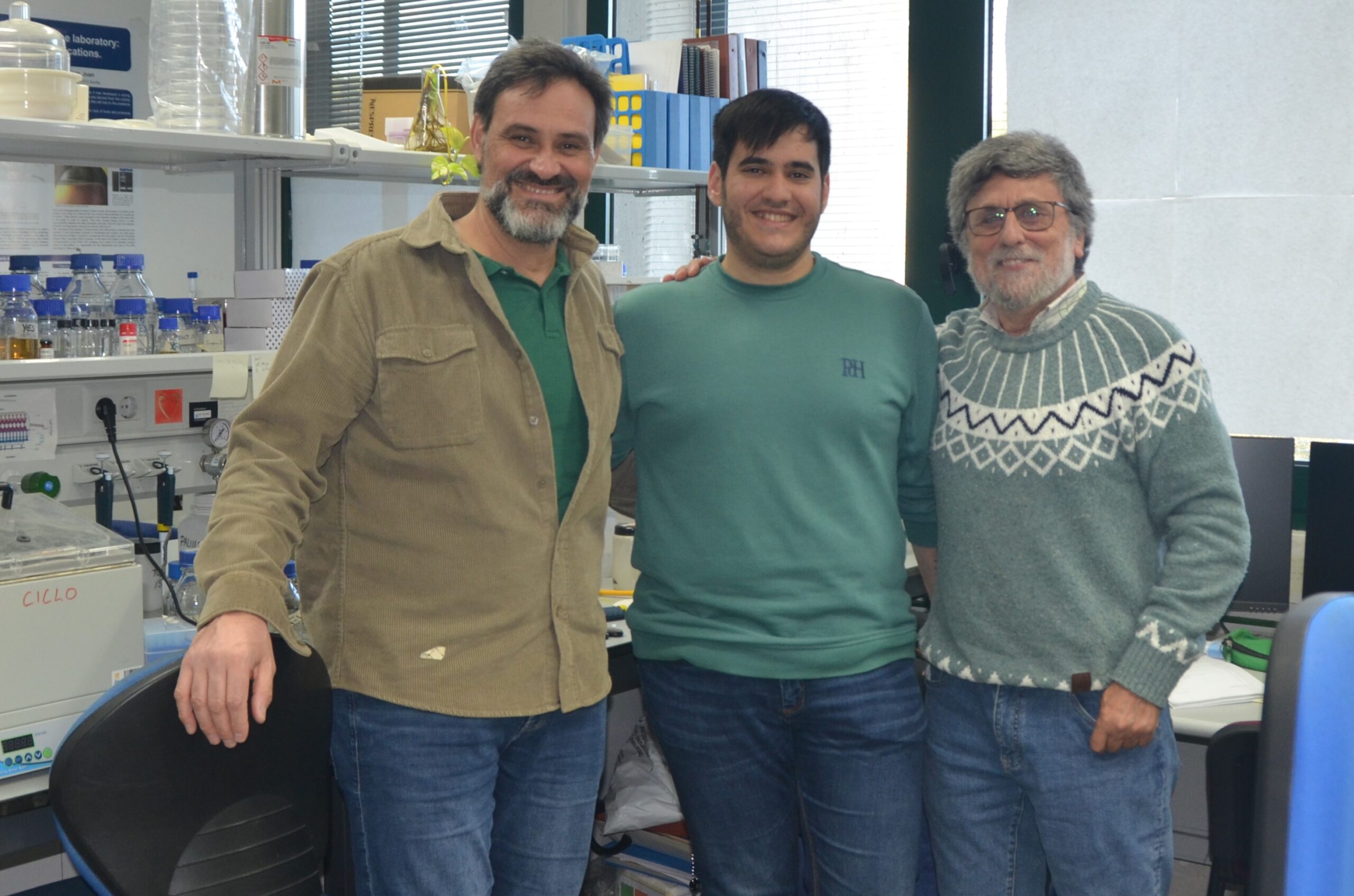De izquierda a derecha, Víctor Álvarez-Tallada, Modesto Berraquero y Juan Jiménez.