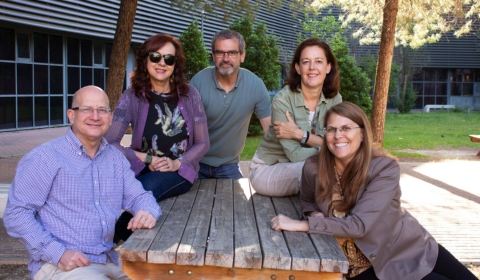 A. Rabdel Ruiz-Salvador, Antonia Jiménez-Rodríguez, Amando Flores, Inés Canosa y Menta Ballesteros.