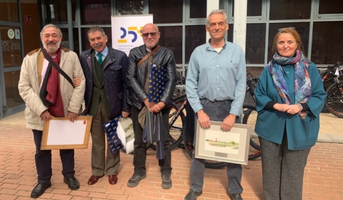 Santiago Lago, José Ángel Merino, Antono Gallardo, Modesto Luceño, Pilar Ortiz