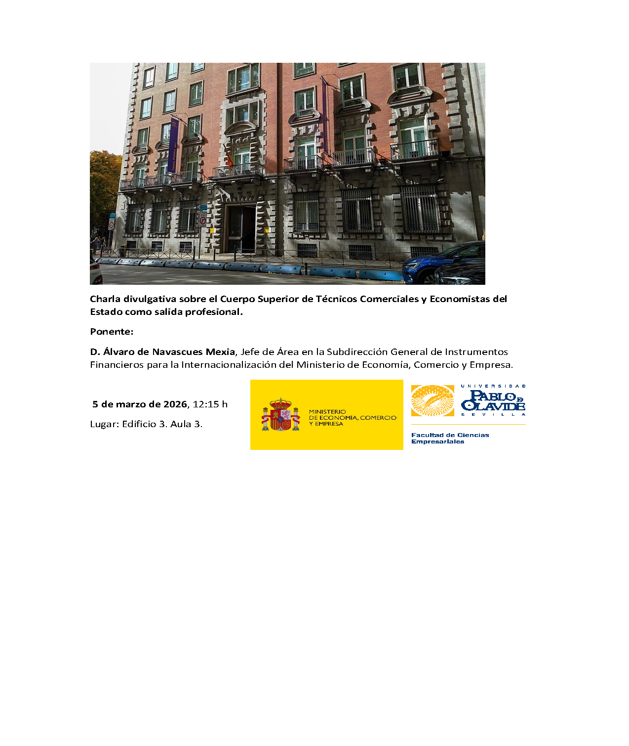 Poster Charla divulgativa