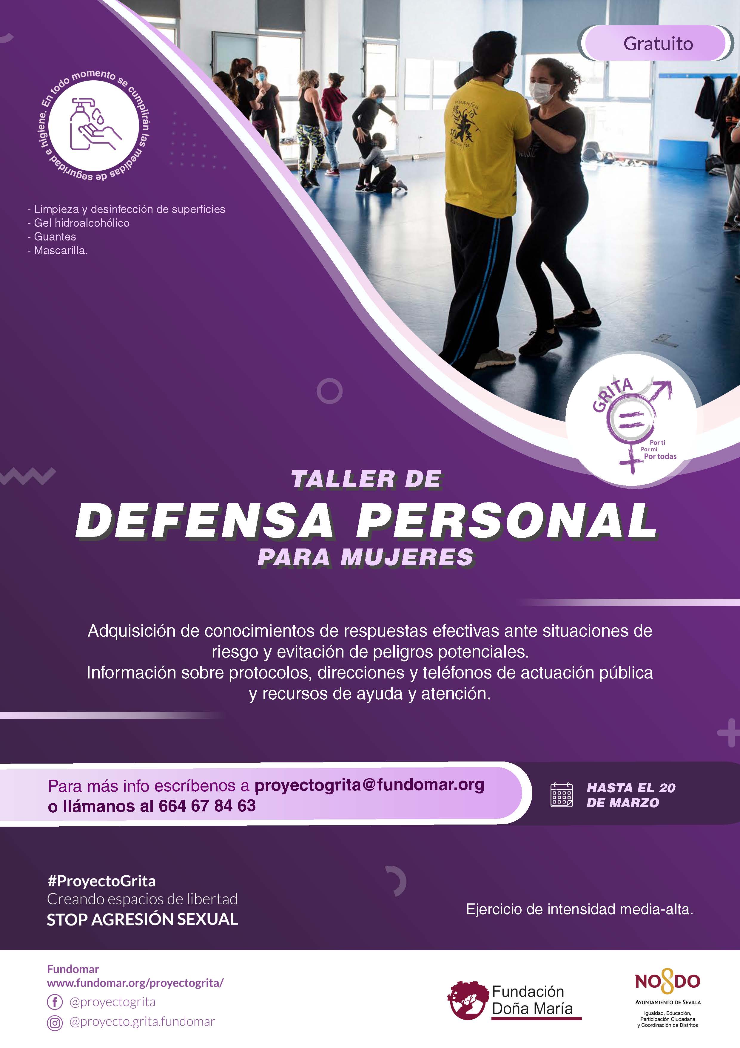 Taller de defensa personal femenina