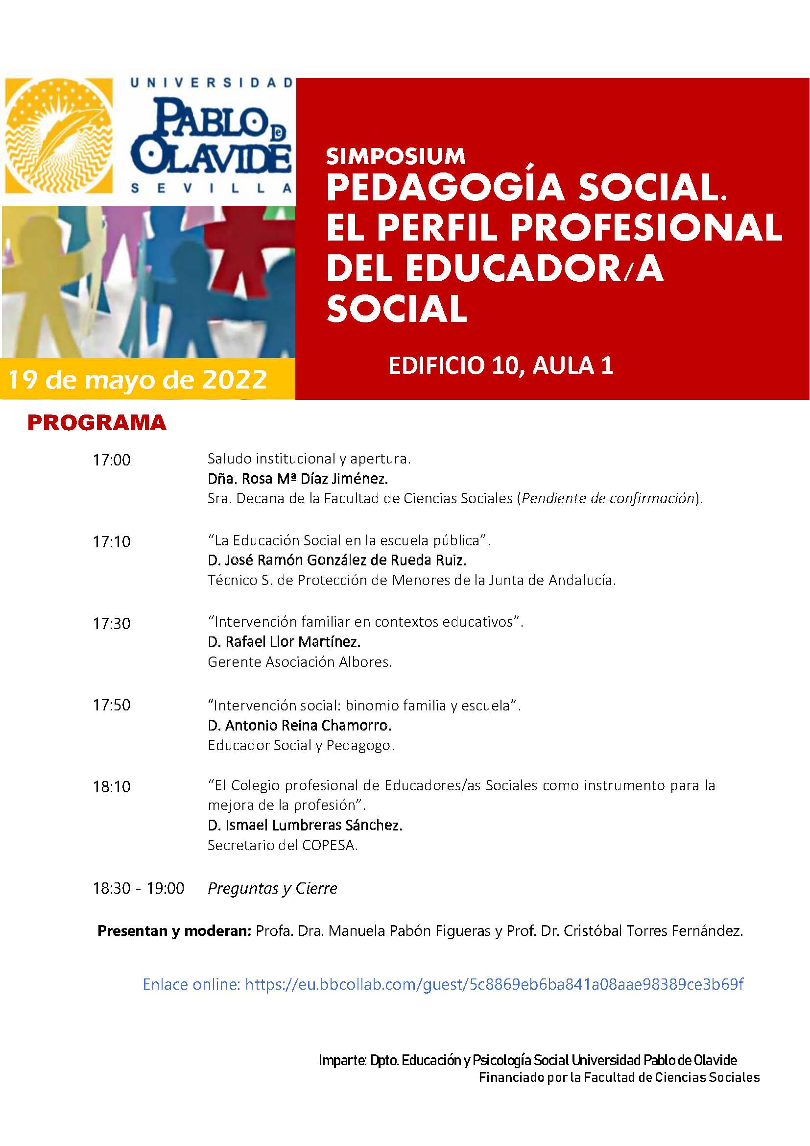 CARTEL SIMPOSIUM PEDAGOGIA SOCIAL UPO-MAYO 2022