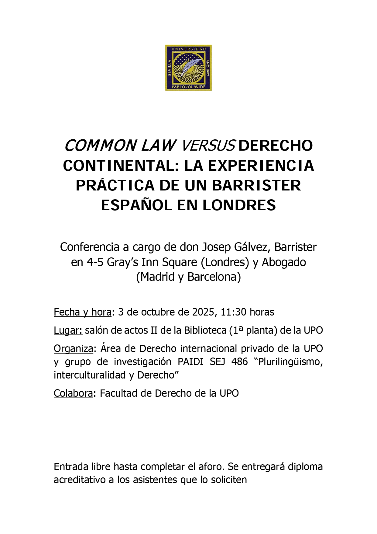 Cartel actividad