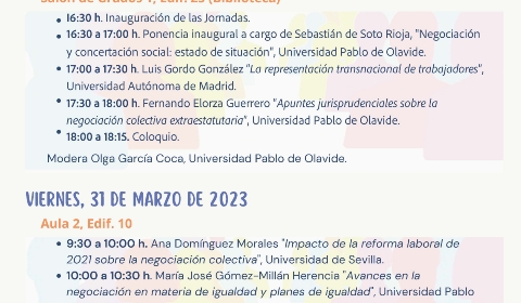 I Jornadas Cuestiones de actualidad en relación con el ejercicio de los derechos laborales colectivos
