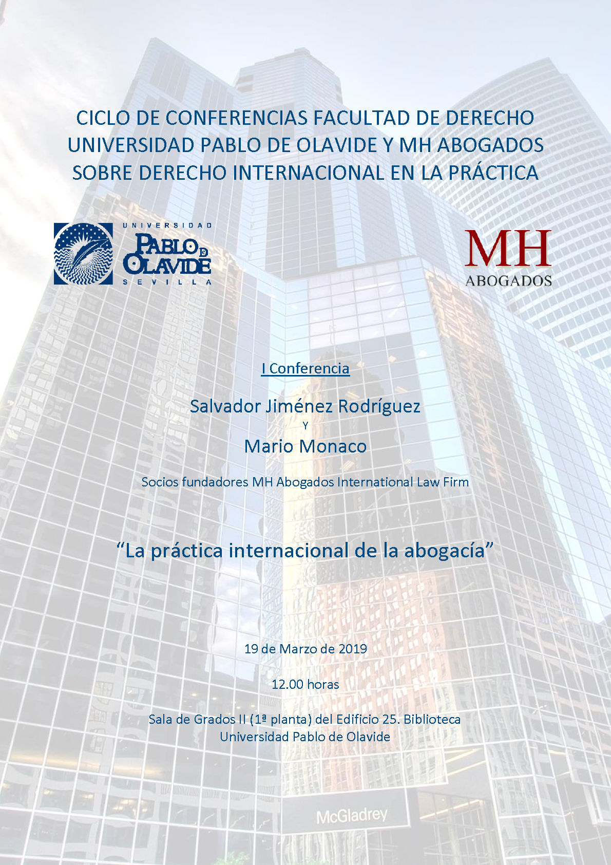 Conferencia relaciones internacionales marzo 2019