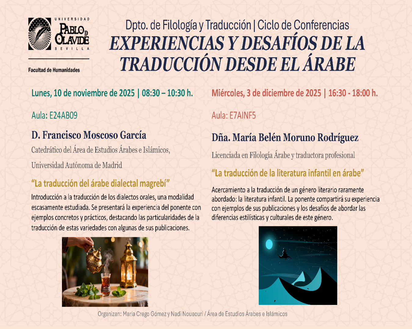 Cartel Experiencias y desafíos traducción Árabe-fotor-20251030175157