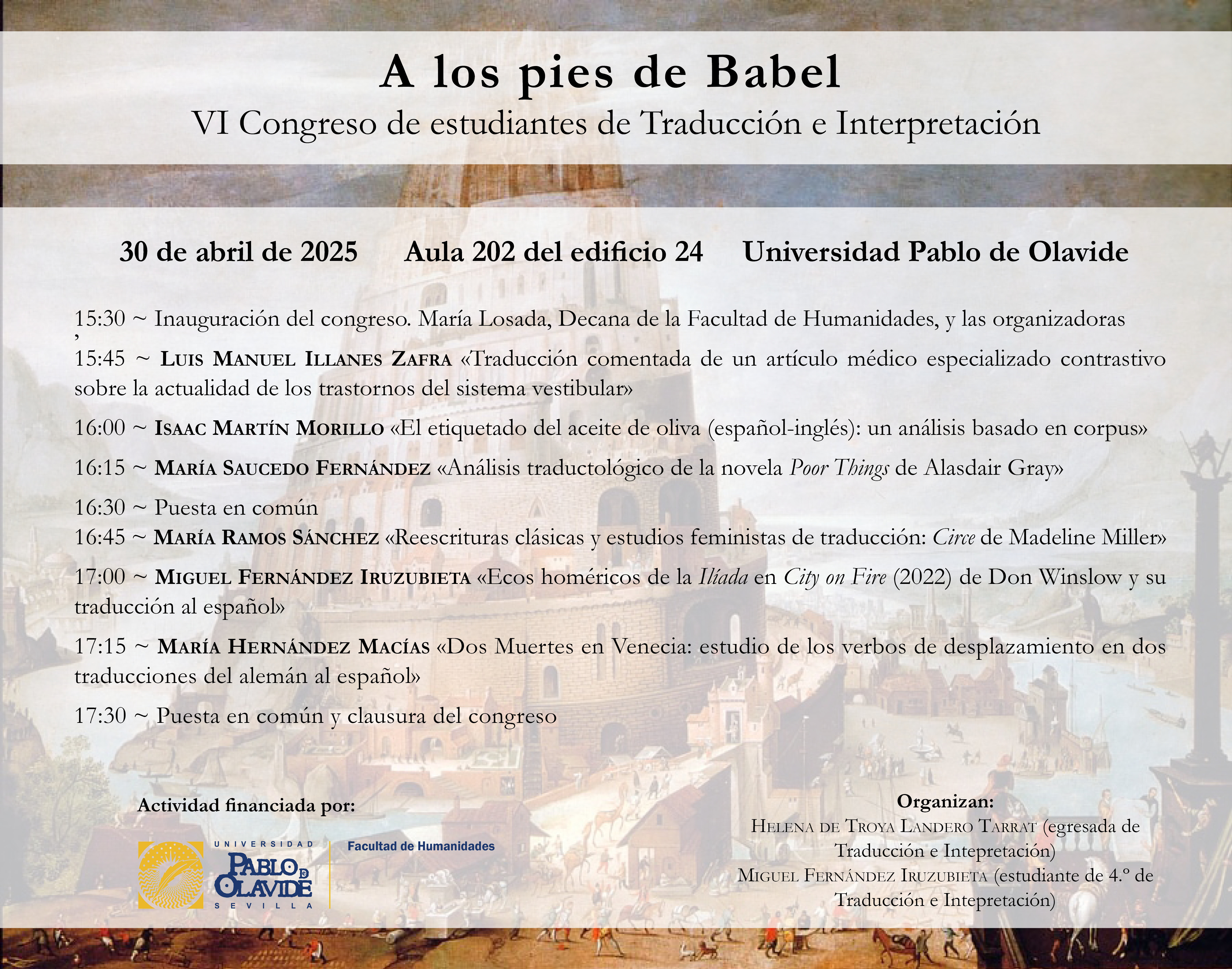Cartel Final A los Pies de Babel