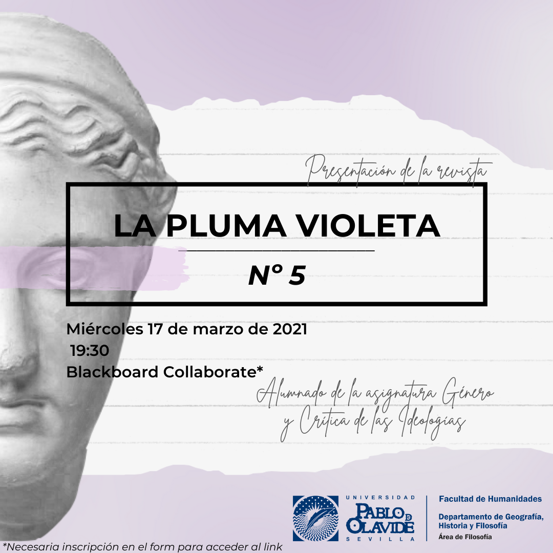 Cartel LA PLUMA VIOLETA Nº 5