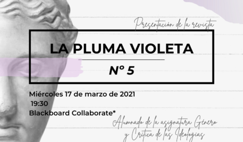 Cartel LA PLUMA VIOLETA Nº 5