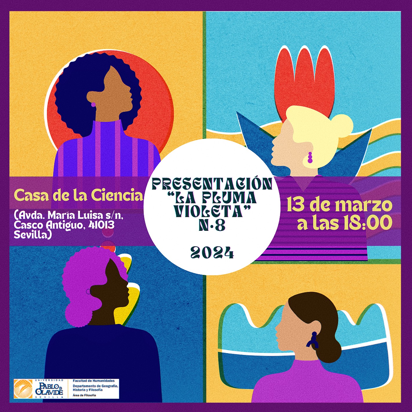 Cartel La Pluma Violeta 8