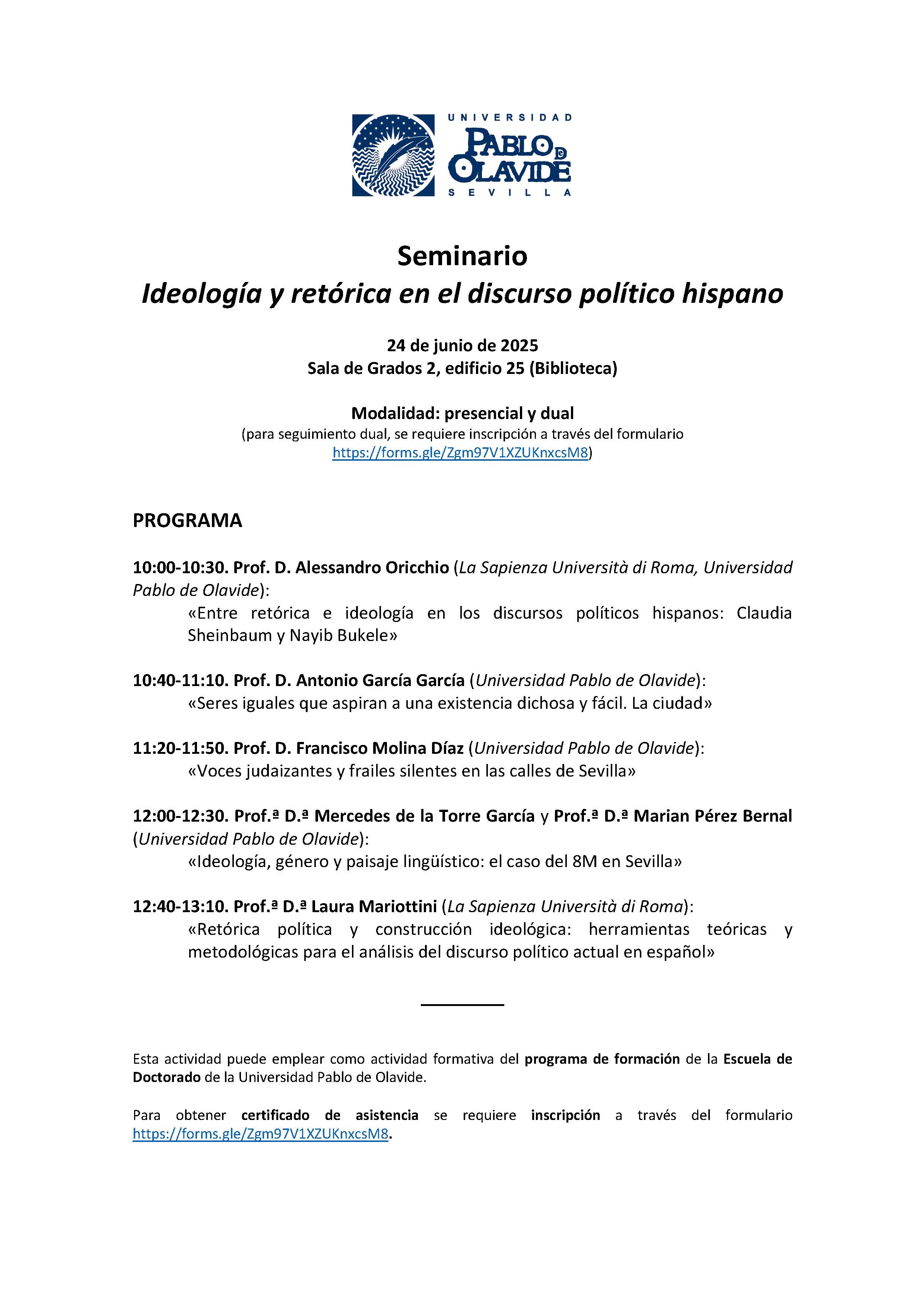 IMAGEN PRINCIPAL Seminario Ideologi_a y reto_rica en el discurso poli_tico hispano_programa