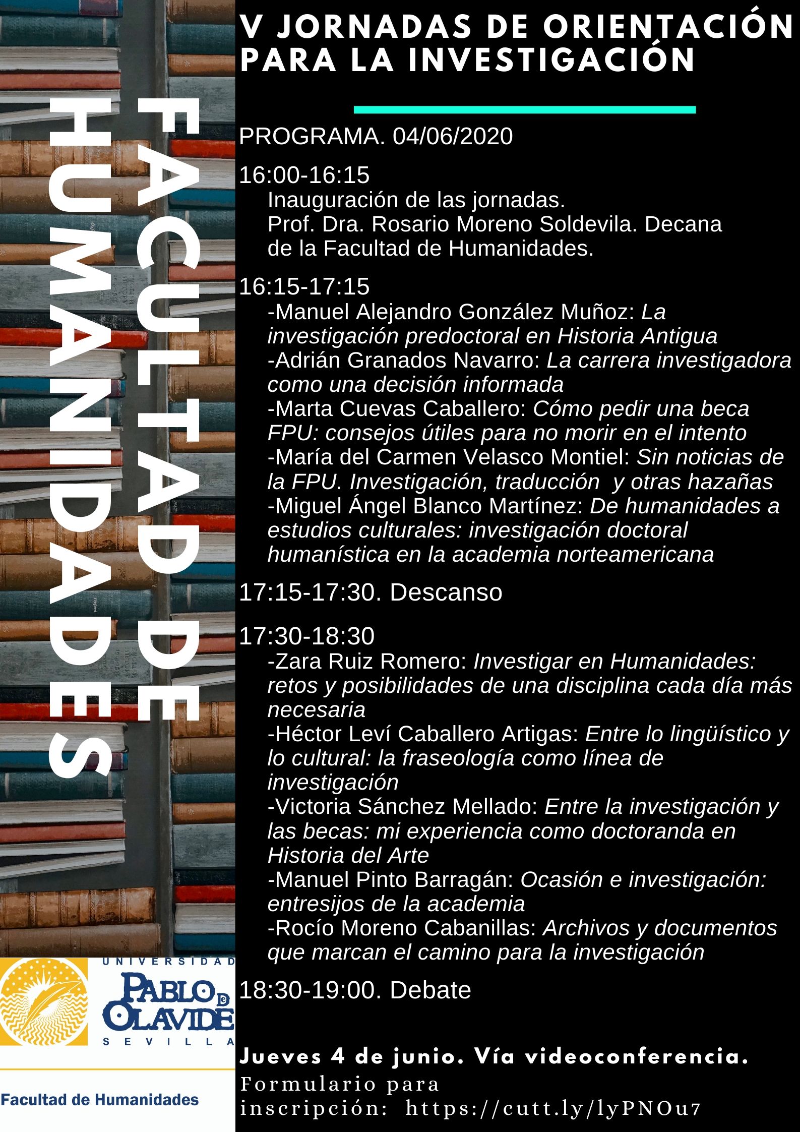 V JORNADAS DE ORIENTACIÃ¿Æ¿Ã¢â¿¬Å¿N PARA LA INVESTIGACIÃ¿Æ¿Ã¢â¿¬Å¿N