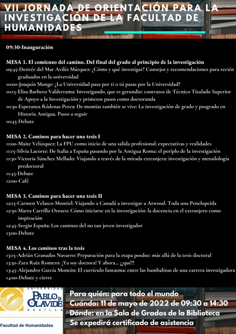VII JORNADA DE ORIENTACIÓN PARA LA INVESTIGACIÓN