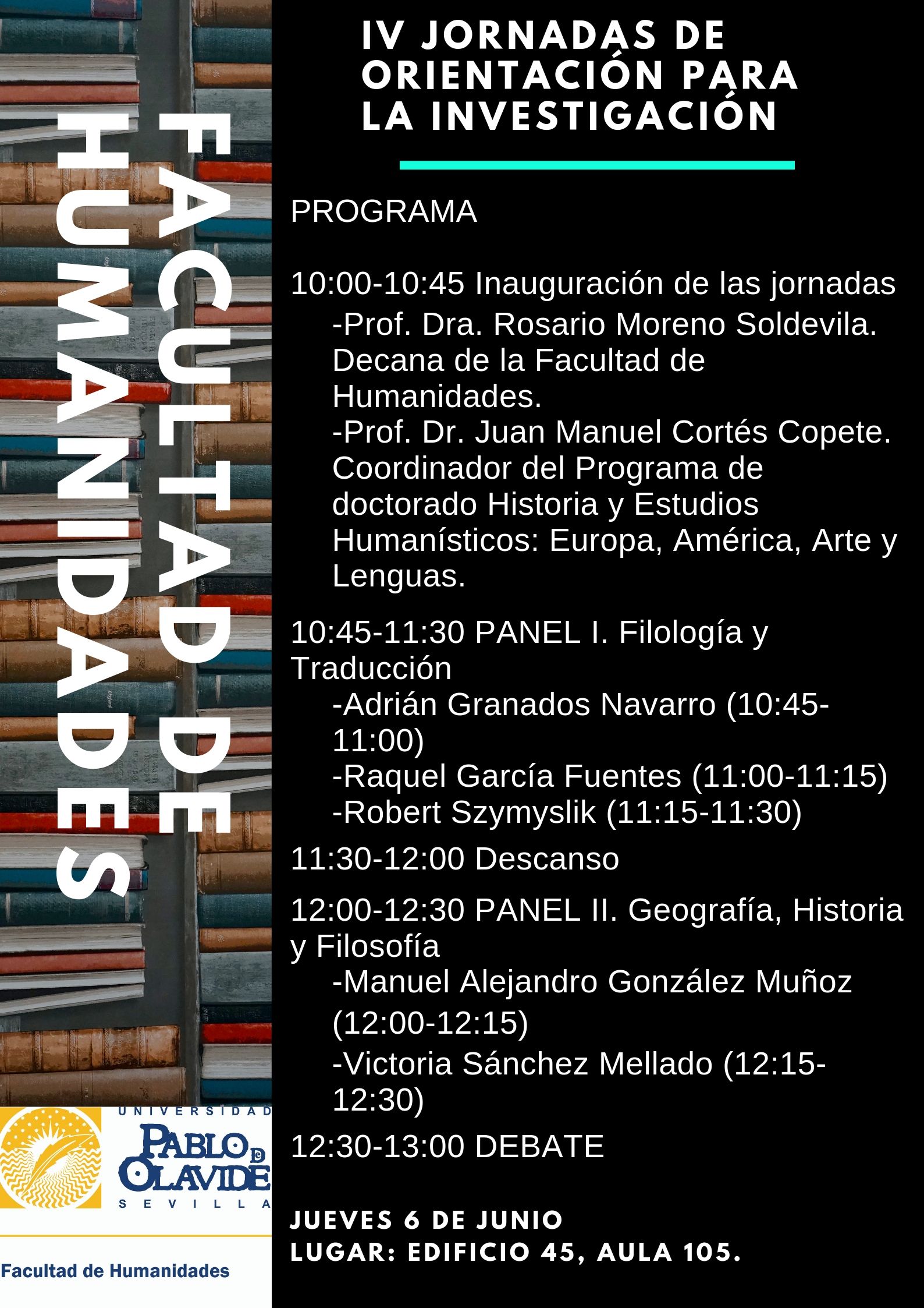 IV JORNADAS DE ORIENTACIÓN PARA LA INVESTIGACIÓN