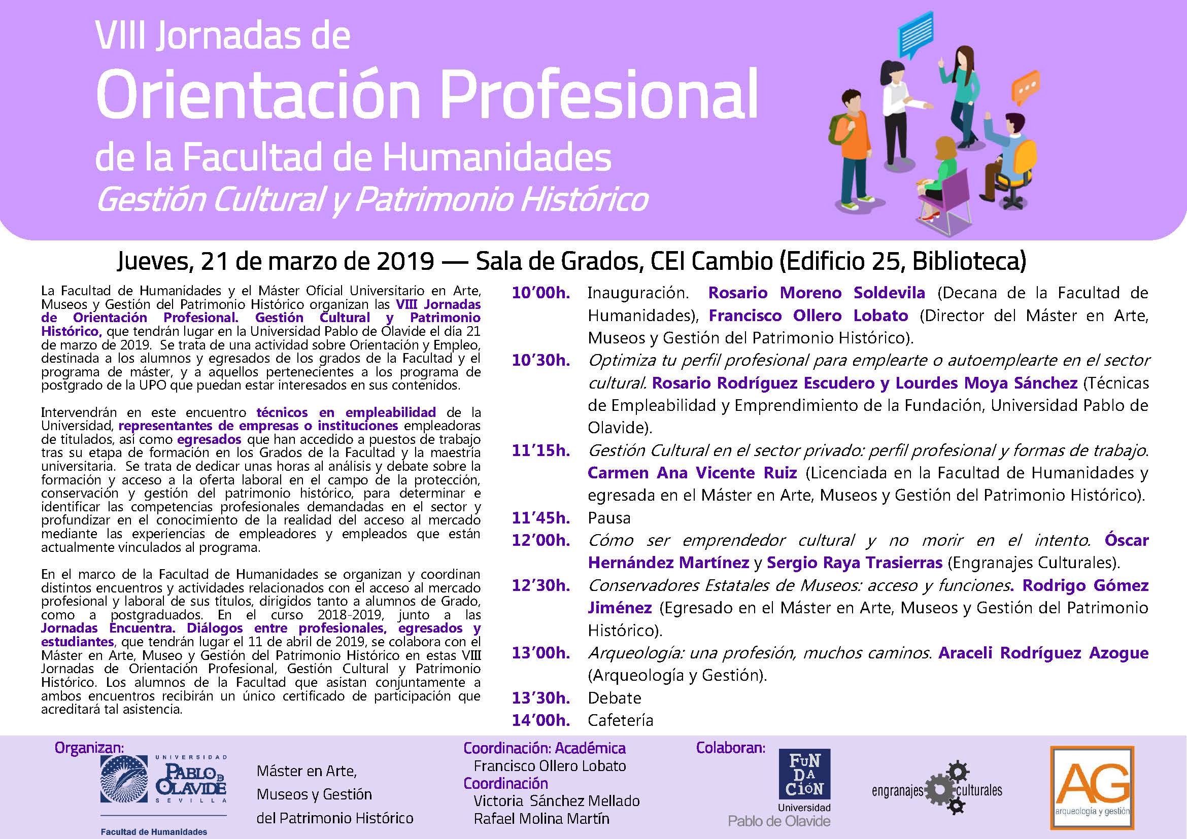 Programa VIII Jornadas de Orientación Profesional