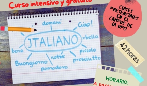 Cartel curso italiano