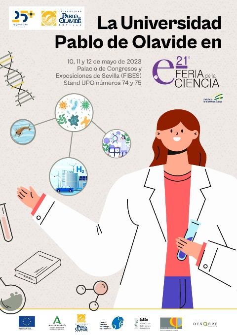 Cartel UPO-Feria Ciencia 2023
