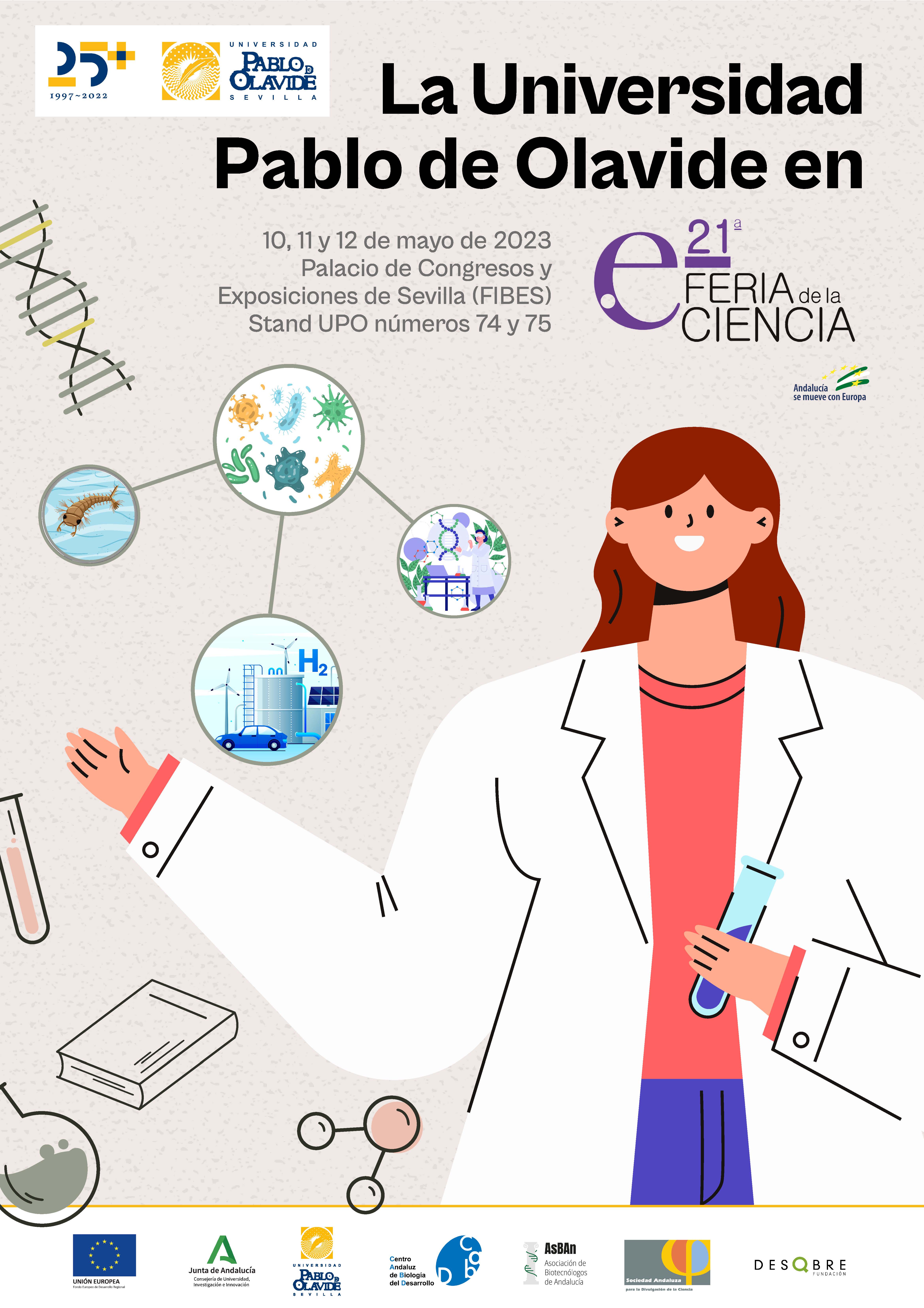 Cartel UPO-Feria Ciencia 2023