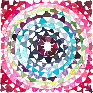 Pilar Albarracín: Mandala (arc en ciel), serie El Origen del Nuevo Mundo, 2012
