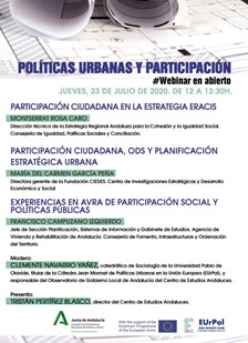 Citizen participation in urban policies