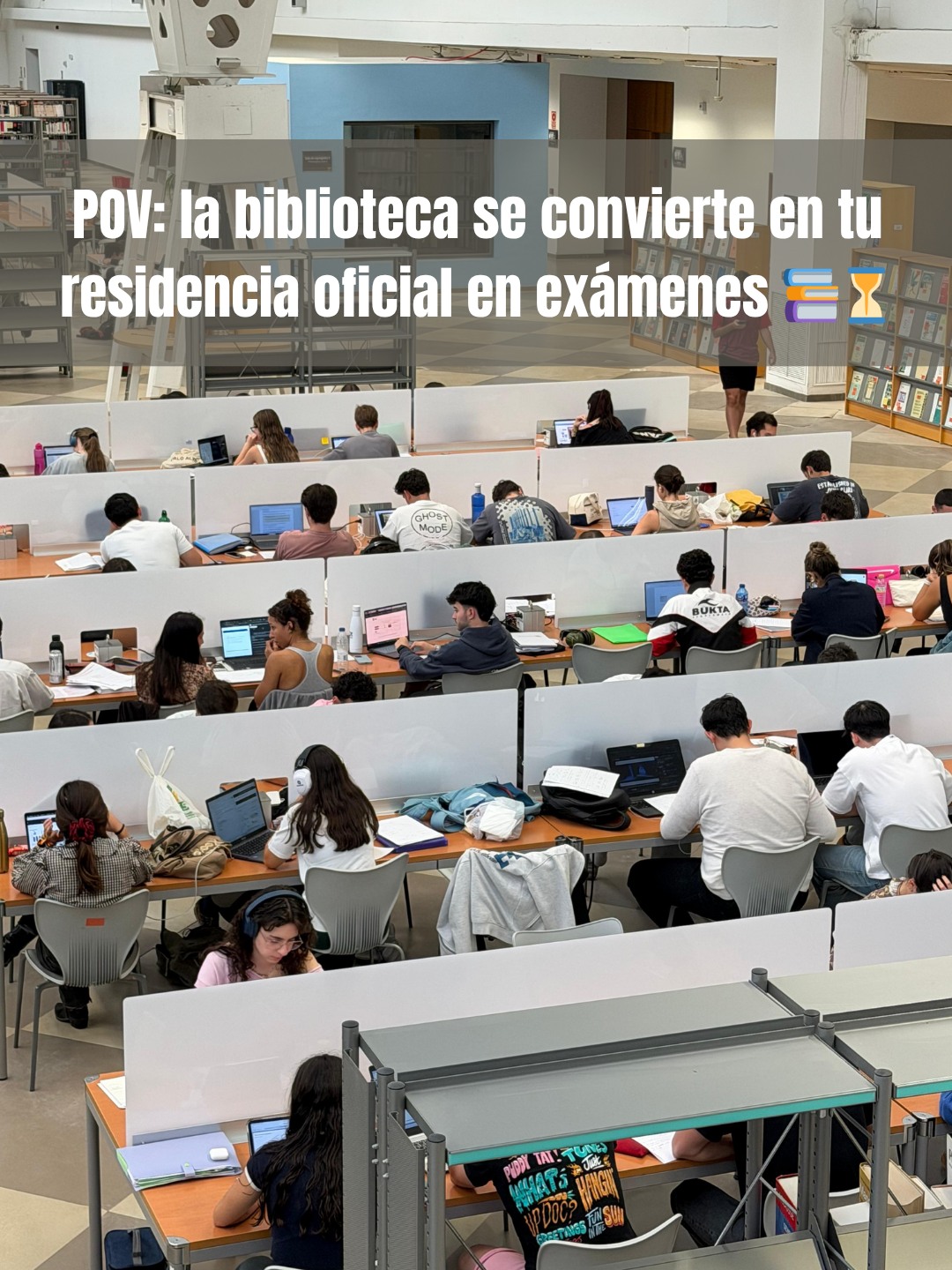 La cuenta atrás ya ha empezado ⏳📚

Mucho ánimo a todo nuestro estudiantado en esta recta final del curso.

Confiad en todo el trabajo que lleváis detrás 💪

#LaOlavideEresTú #Exámenes #CuentaConBibUPO