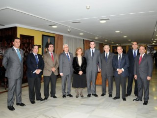 Foto de familia momentos antes del acto